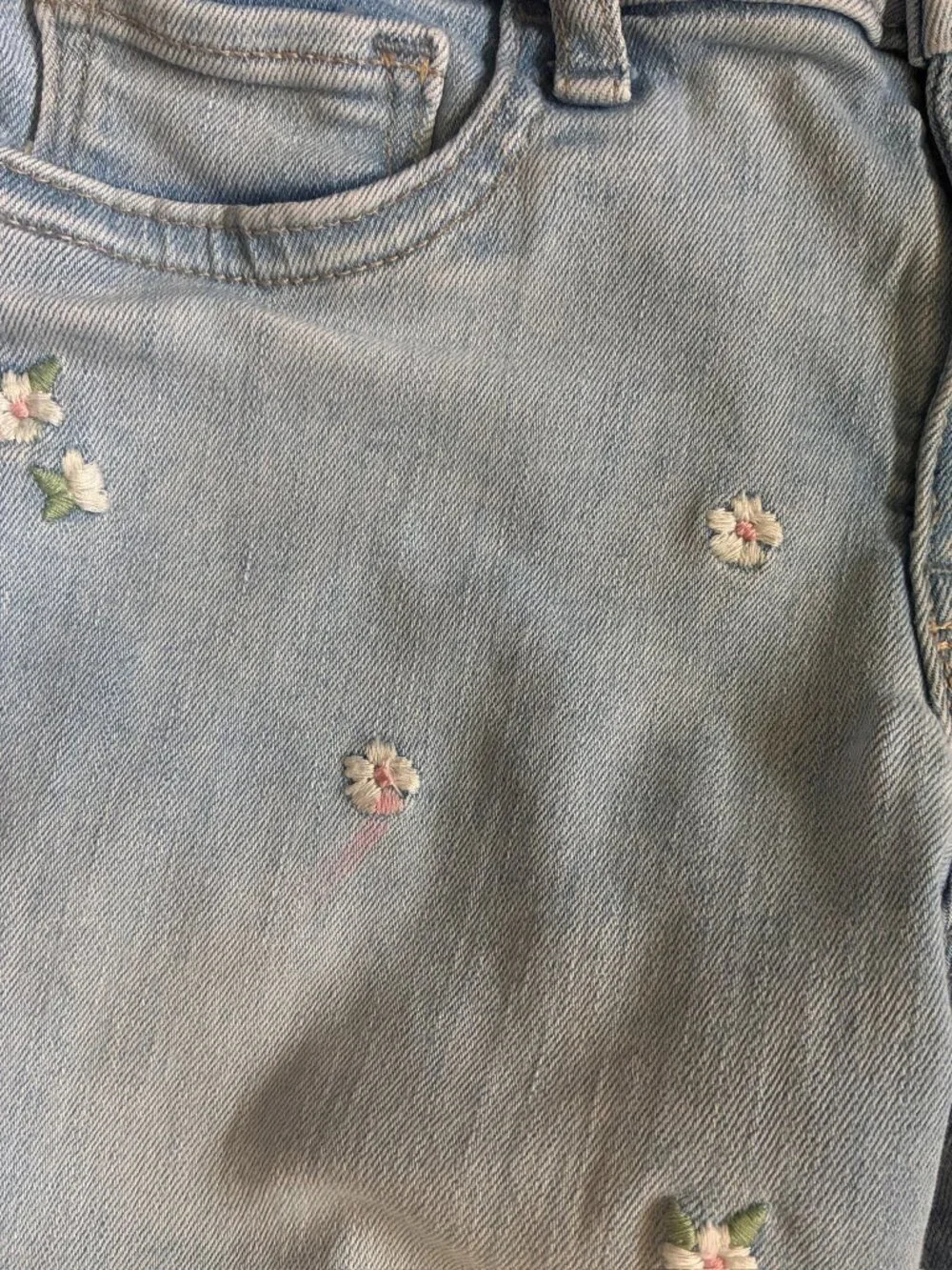 Gap Girls Floral Embroidered Stretch Jegging Ankle Size 14